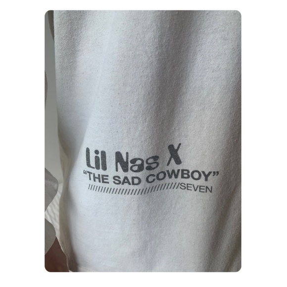Sad Cowboy Emoji Long-Sleeve Tee - Picture 5 of 9